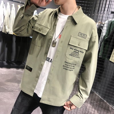 韩版潮流工装衬衫 宽松百搭，穿出休闲帅气港风与日系格调